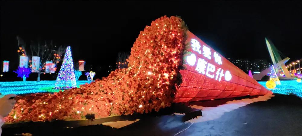 康巴什灯火夜景图鉴丨年味满溢每寸街巷，再不逛就来不及啦！