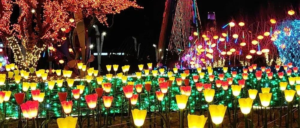 康巴什灯火夜景图鉴丨年味满溢每寸街巷，再不逛就来不及啦！
