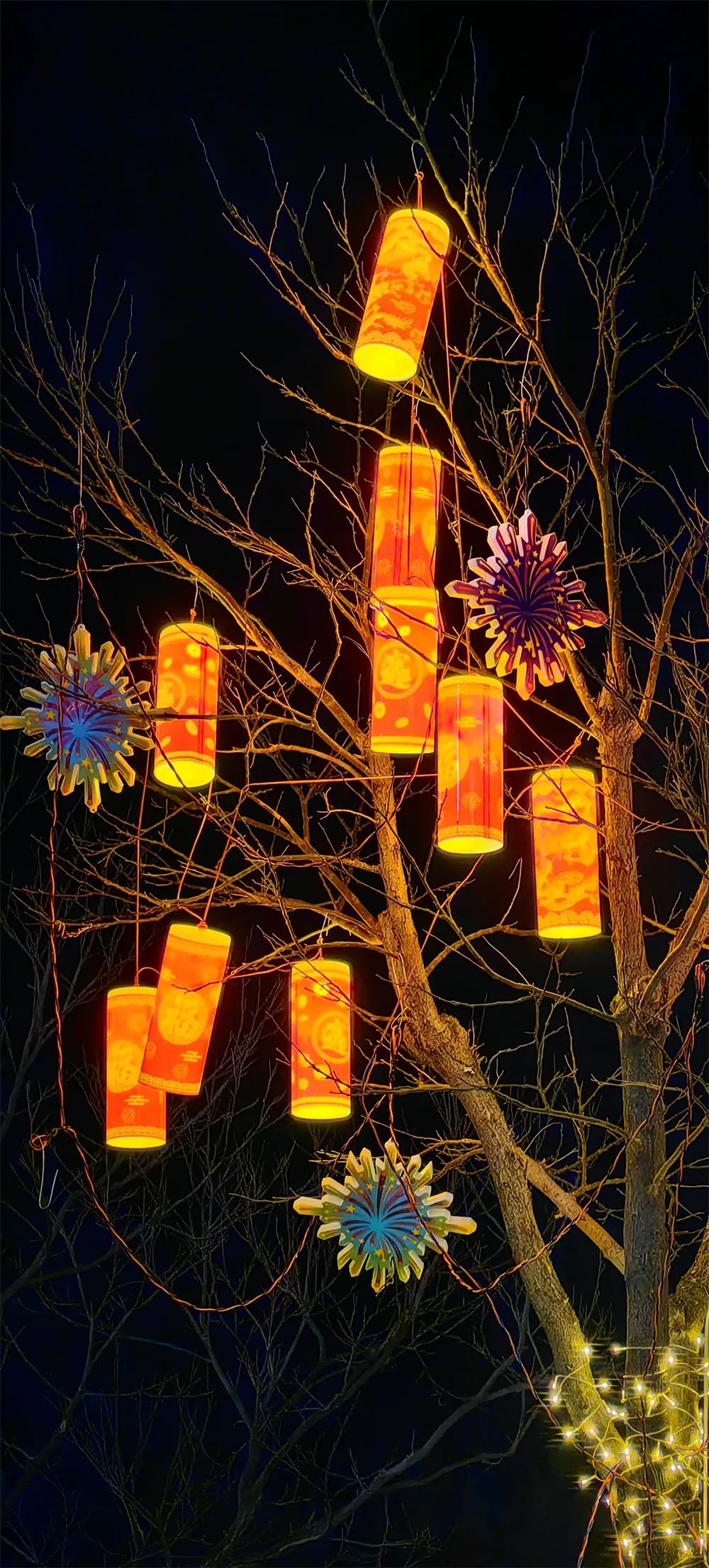 康巴什灯火夜景图鉴丨年味满溢每寸街巷，再不逛就来不及啦！